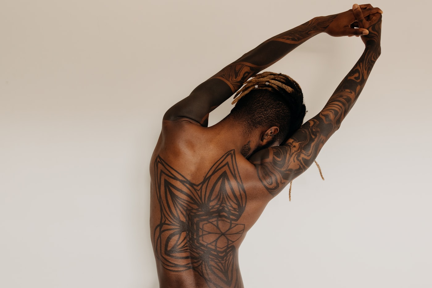 Symmetrical Blackwork Back & Sleeves
